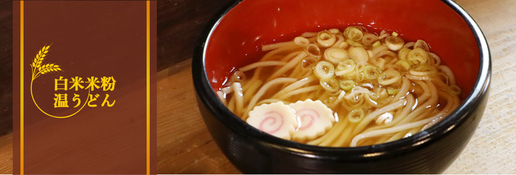 白米米粉温うどん